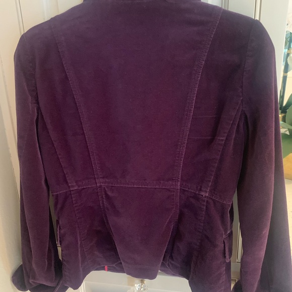 J. Crew Bella velvet blazer in eggplant - size 6 - Picture 2 of 4